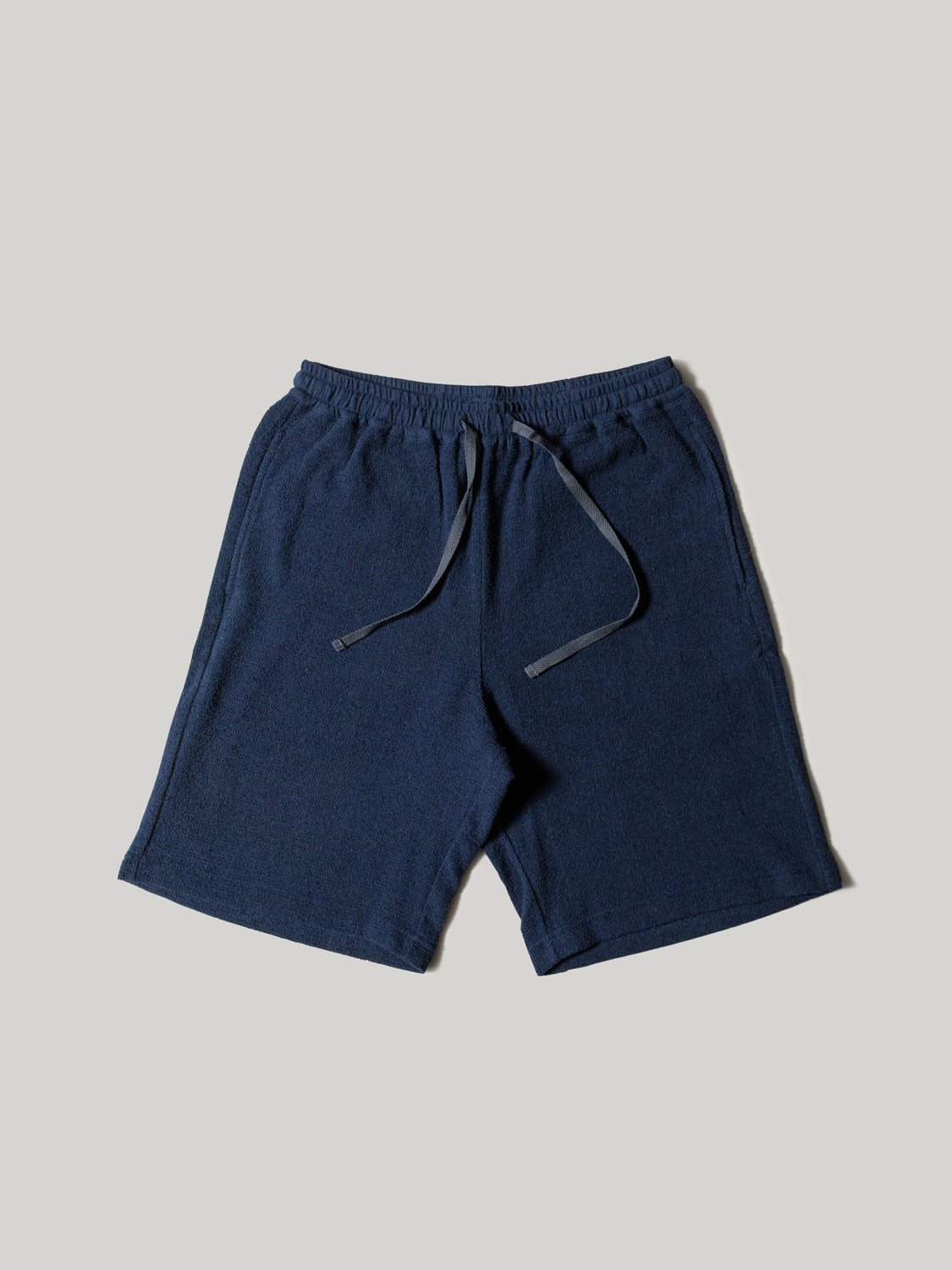 Cotton Pile Relax Shorts, Navy | MORIHATA