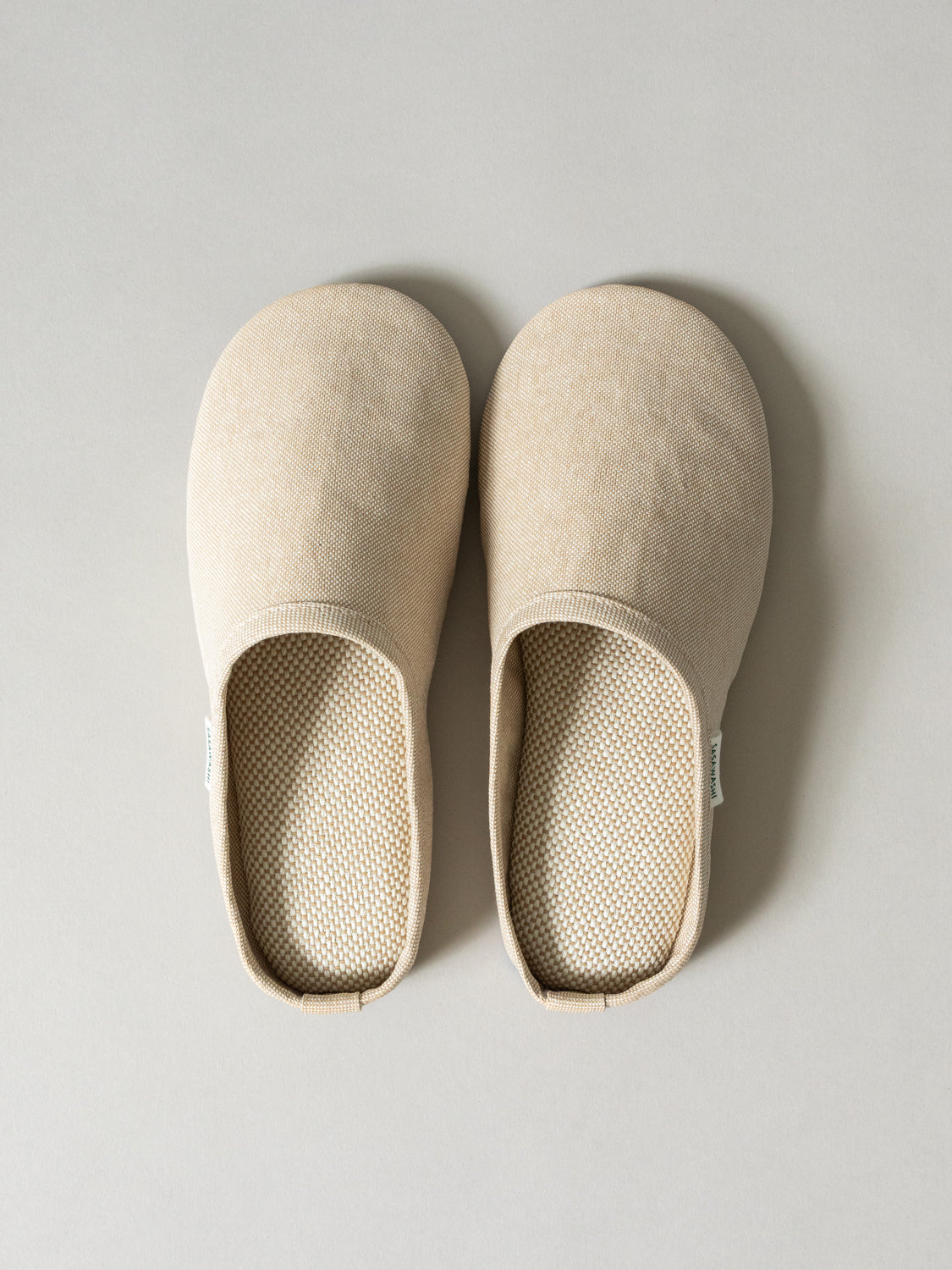 Sasawashi Japanese Room Shoes, Beige | MORIHATA