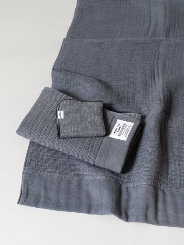 Inner Pile Towel, Charcoal