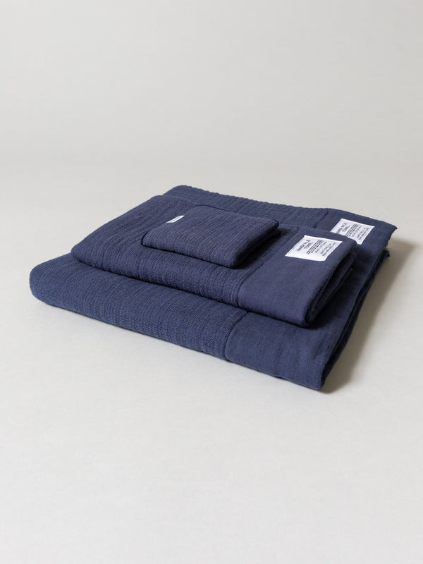 Inner Pile Towel, Navy