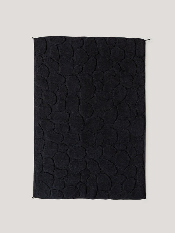 Ishikoro Pebble Bath Mat, Black