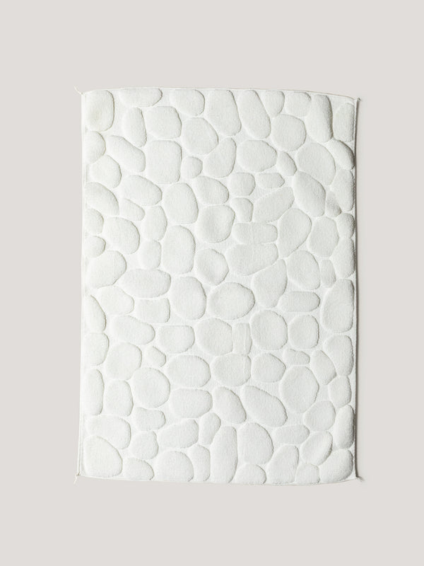 Ishikoro Pebble Bath Mat, White