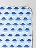 Haikara Little Handkerchief Pattern, Fuji Blue