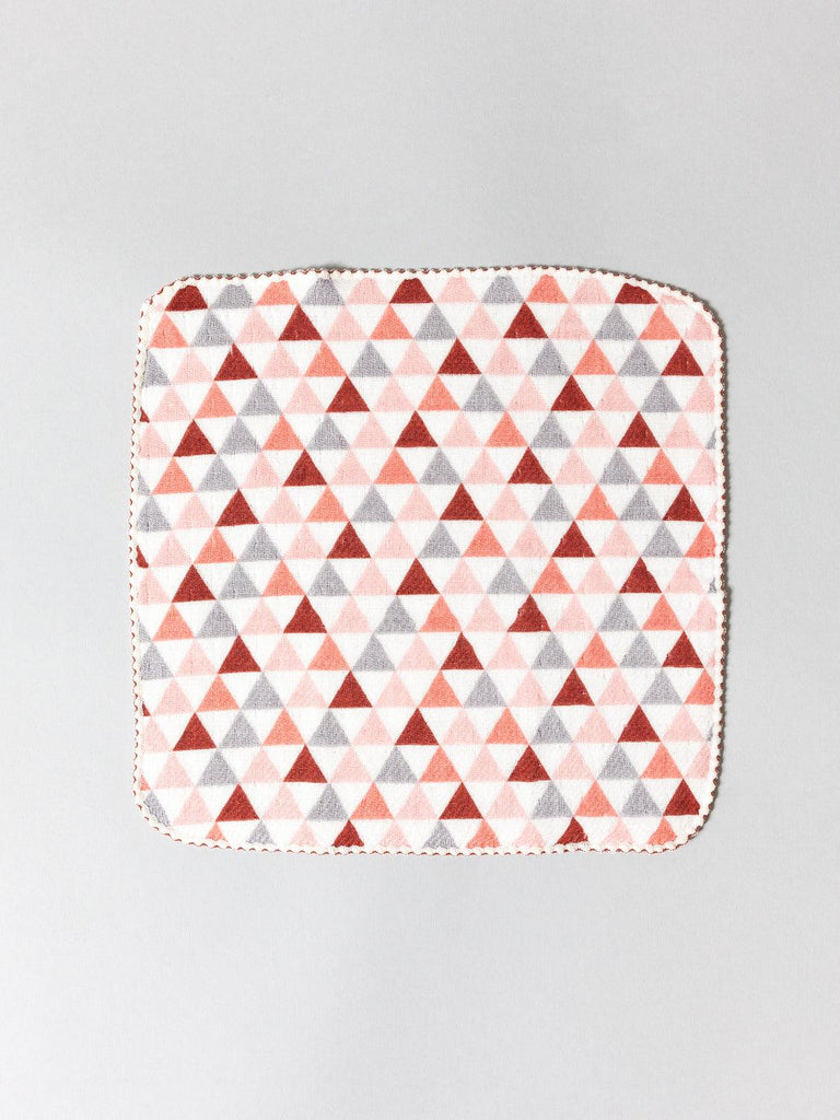 Haikara Little Handkerchief Pattern, Triangle Pink