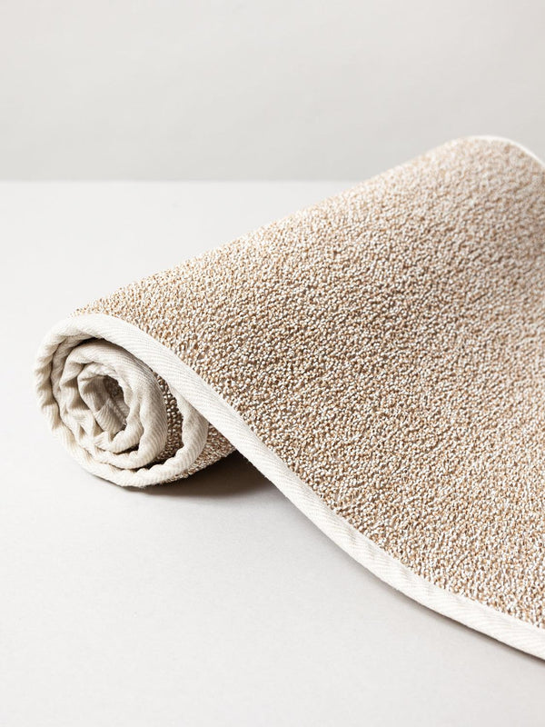 Sasawashi Bath Mat, Beige (Long)