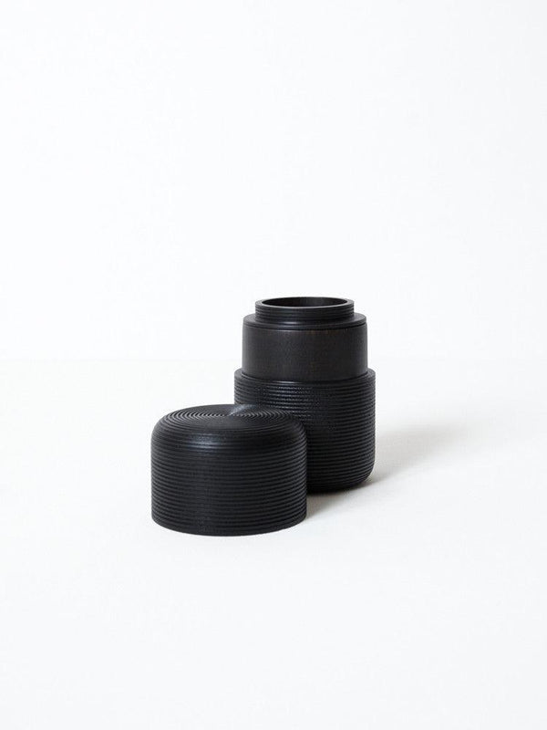 Karmi Tea Canister - Tawara, Black - MORIHATA