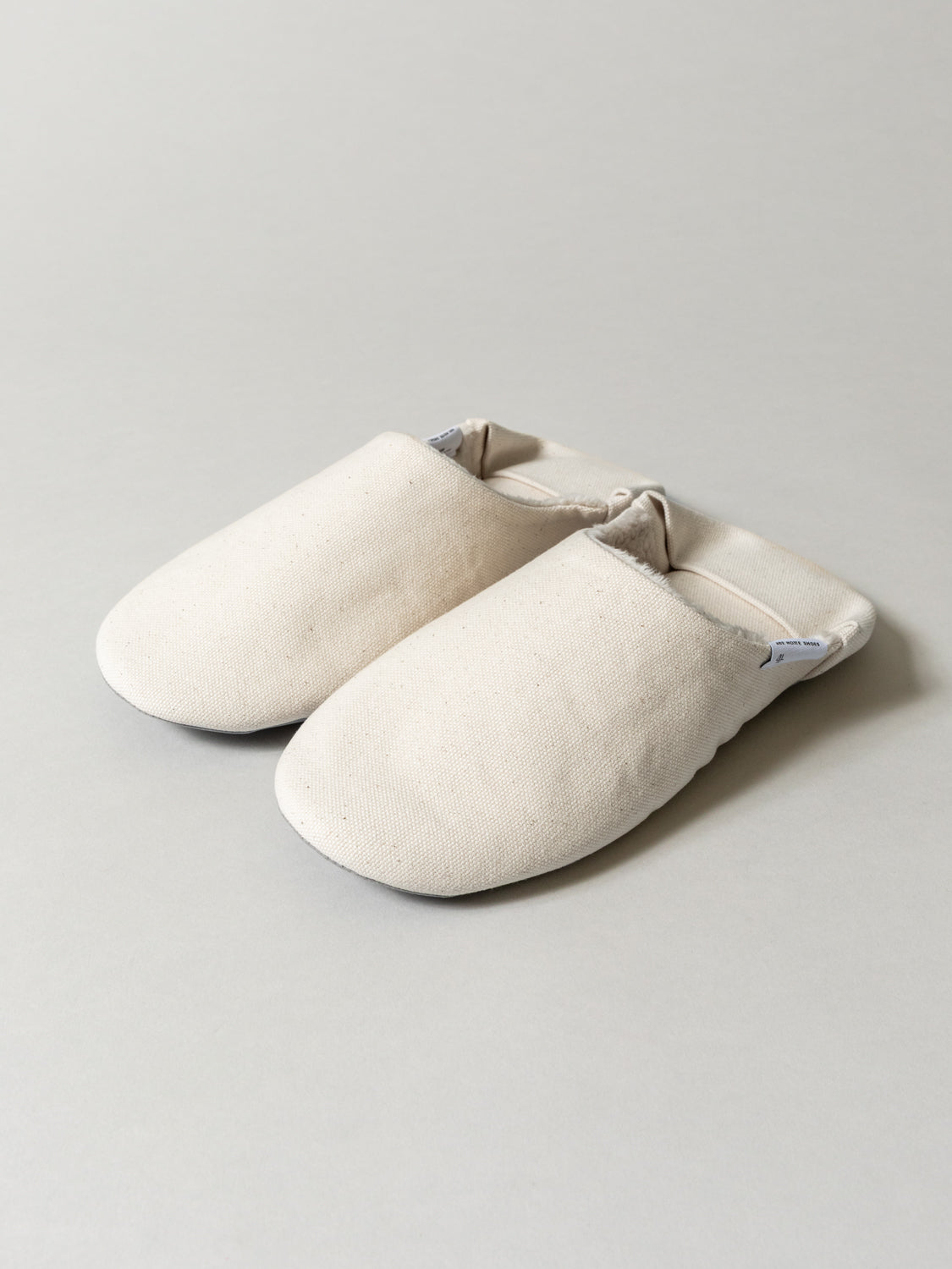 ABE Canvas Home Shoes - Lined, Natural | MORIHATA