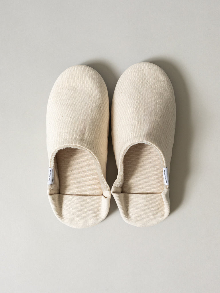 ABE Canvas Home Shoes - Lined, Natural