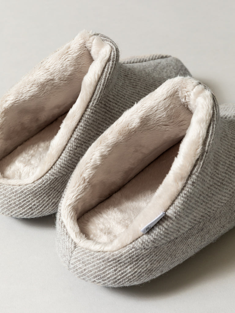 Shetland Wool Lined Room Bootie, Beige