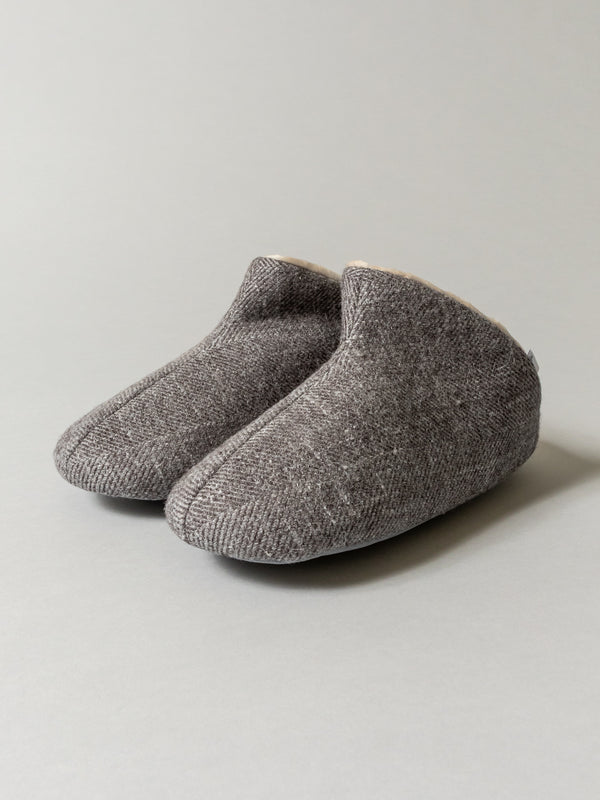 Shetland Wool Lined Room Bootie, Brown