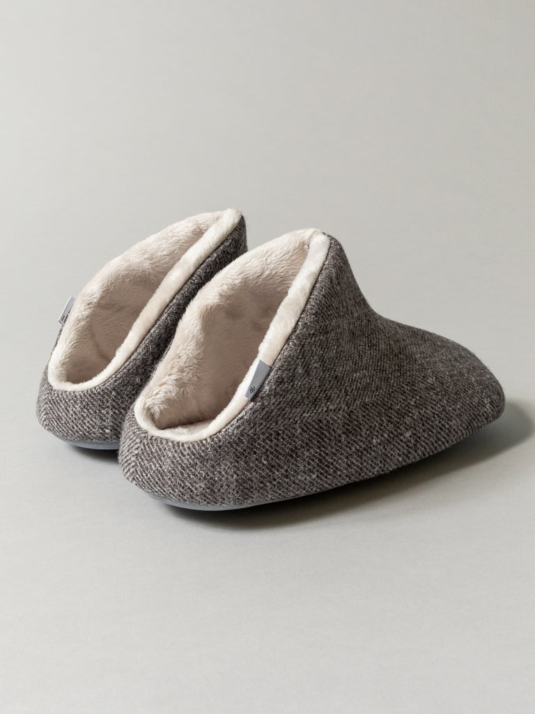 Shetland Wool Lined Room Bootie, Brown