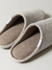 Shetland Wool Lined Home Shoes, Beige