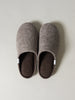 Shetland Wool Lined Home Shoes, Brown