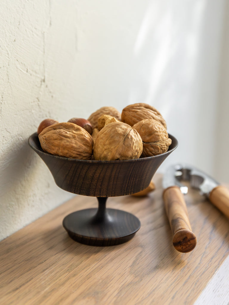 Sinafu Small Stand Bowl - Hasori (Black)