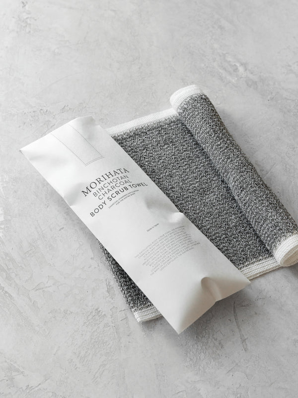 Binchotan Charcoal Body Scrub Towel