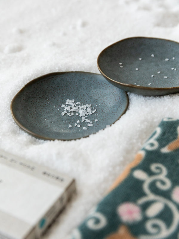 Porcelain Small Plate, Grey Blue