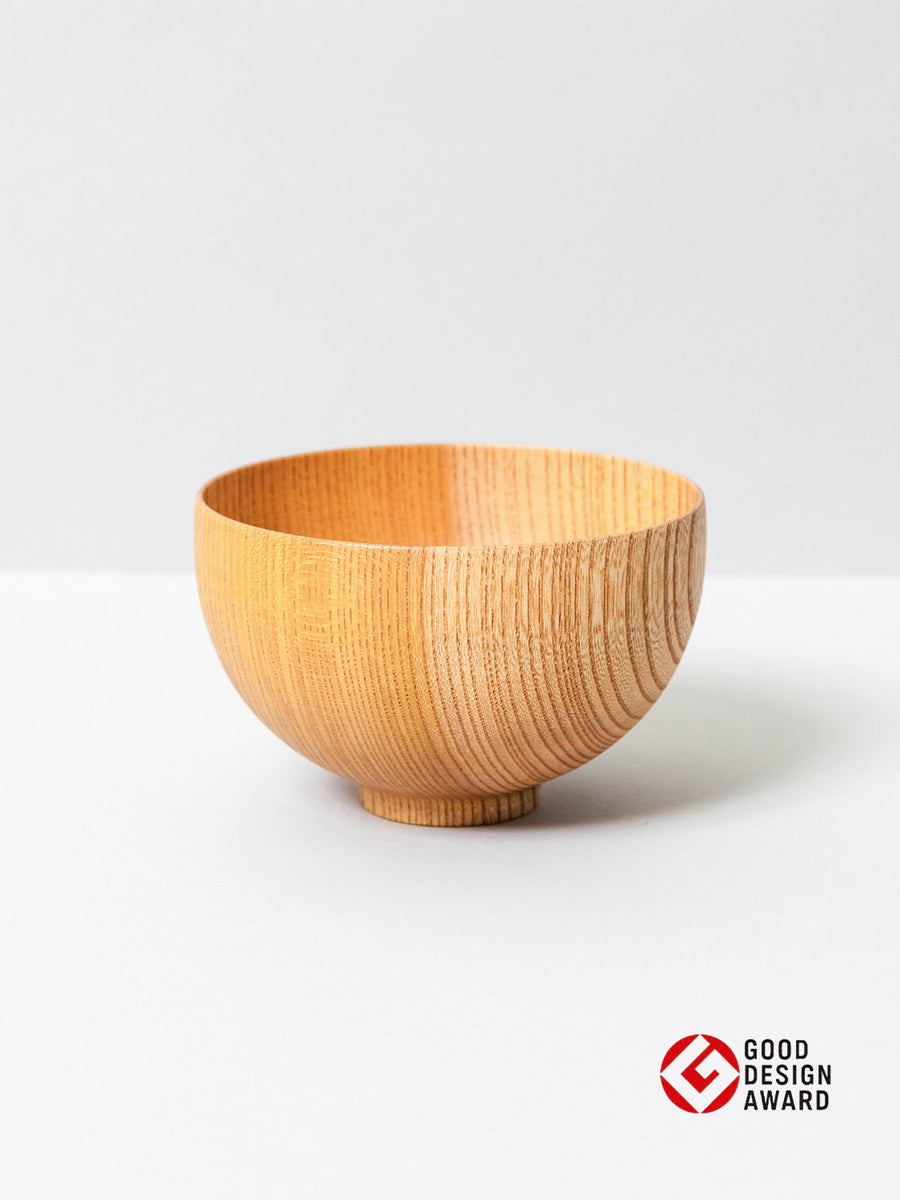 Tsumugi Wooden Bowl - Sensai, Natural | MORIHATA