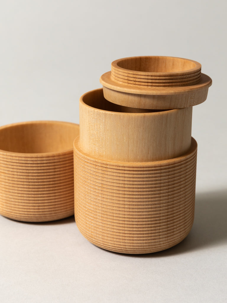 Karmi Tea Canister - Tawara, Natural