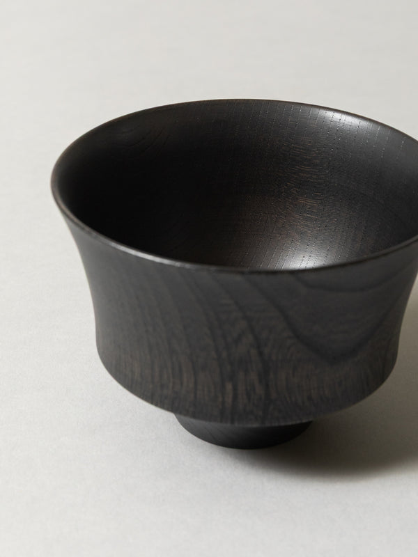 Tsumugi Wooden Bowl - Koma, Black