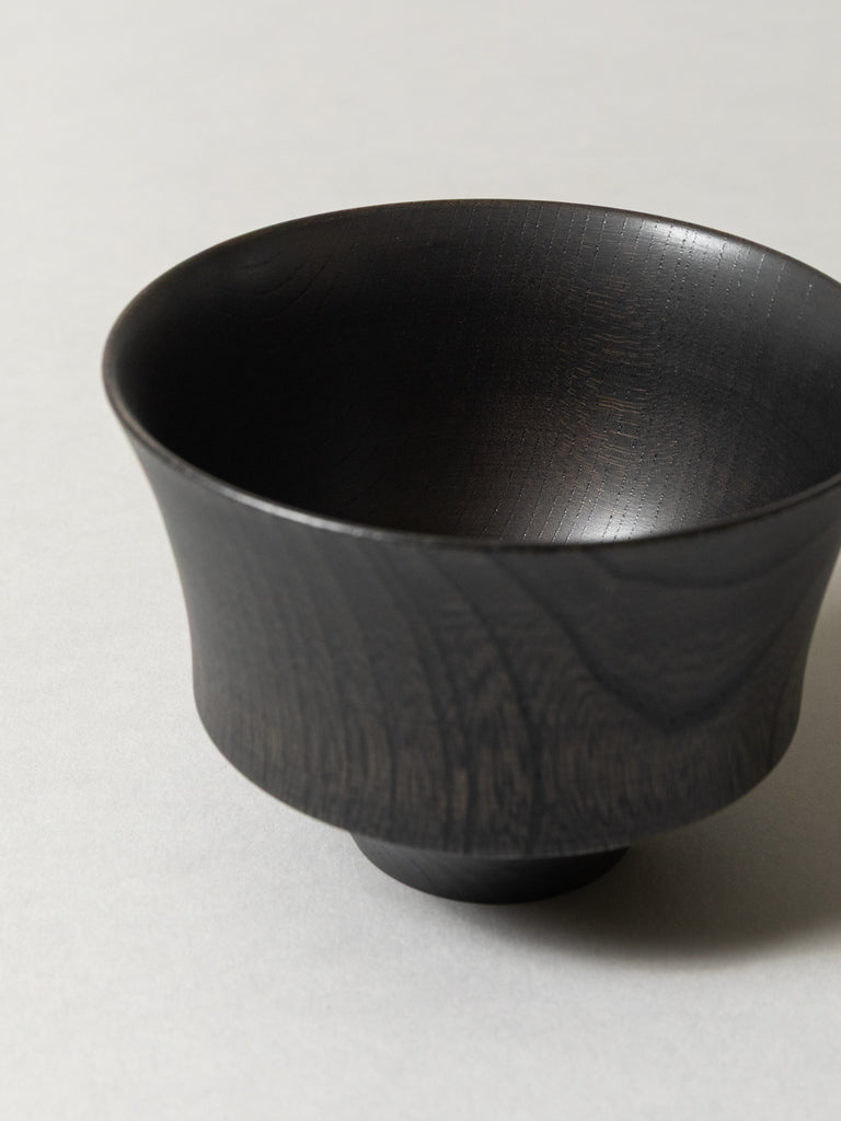 Tsumugi Wooden Bowl - Koma, Black