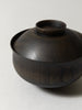 Tsumugi Wooden Bowl with Lid - Chidori, Black