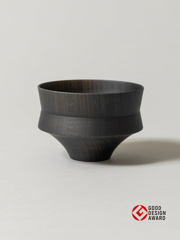 Tsumugi Wooden Bowl - Kine, Black