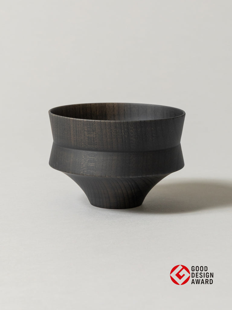 Tsumugi Wooden Bowl - Kine, Black