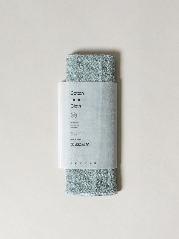 Cotton Linen Kitchen Towel, Green