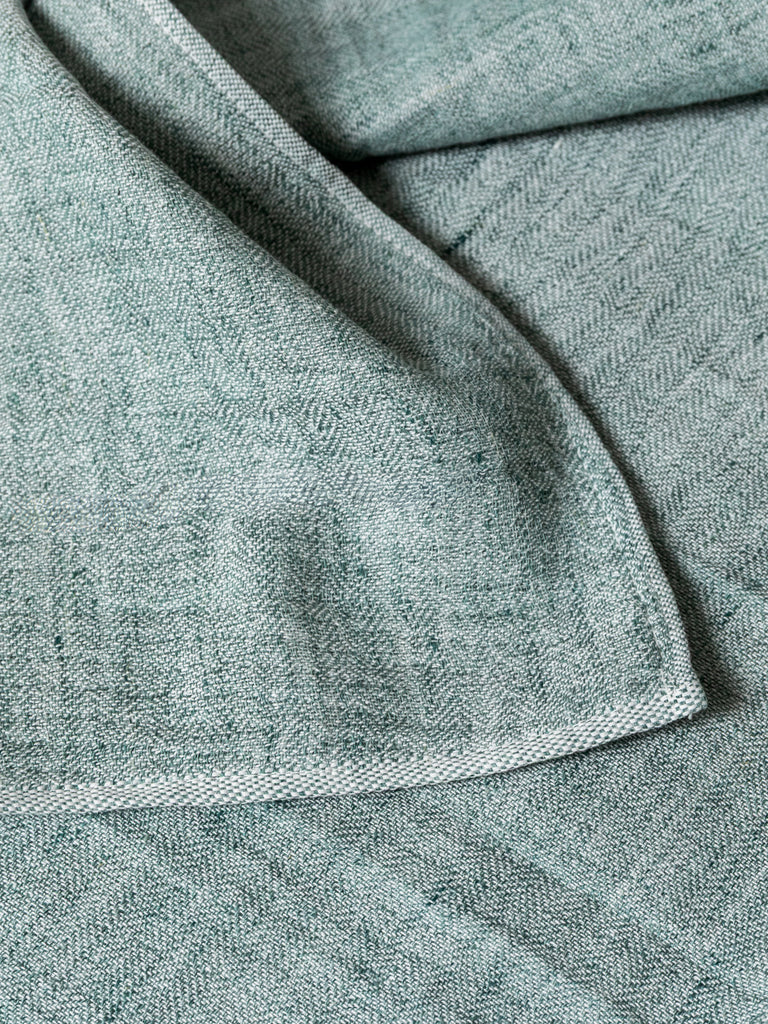 Cotton Linen Kitchen Towel, Green