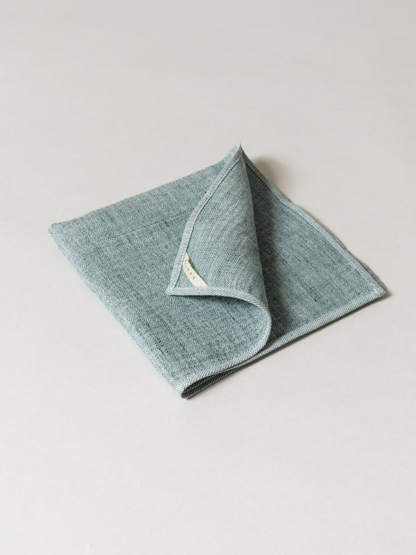 Cotton Linen Kitchen Towel, Green