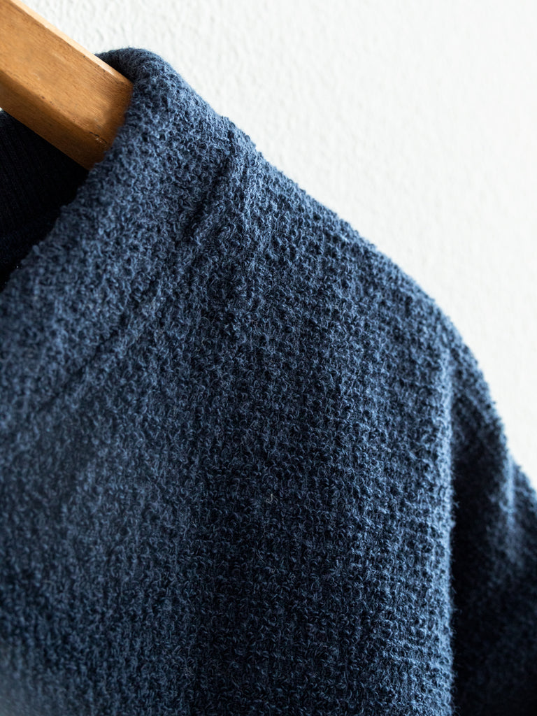 Cotton Pile T-Shirt, Navy