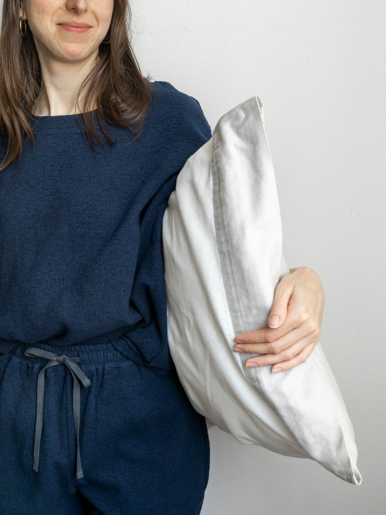 Cotton Pile T-Shirt, Navy