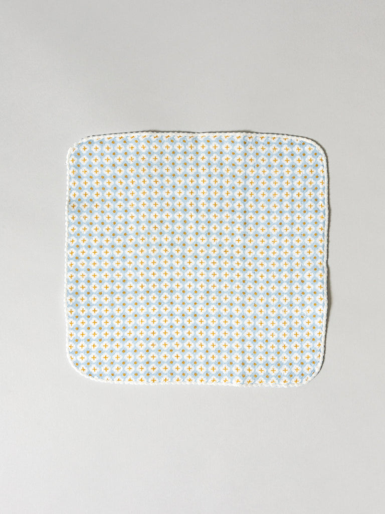 Haikara Little Handkerchief Pattern, Cross Blue
