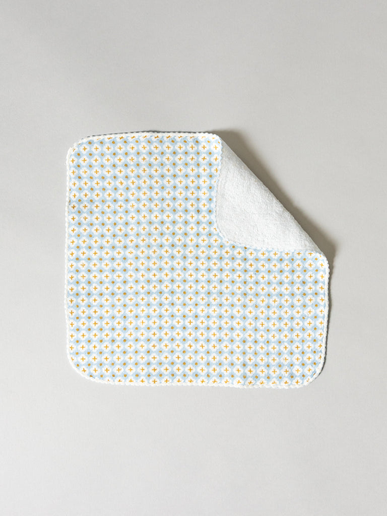 Haikara Little Handkerchief Pattern, Cross Blue