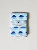 Haikara Little Handkerchief Pattern, Fuji Blue
