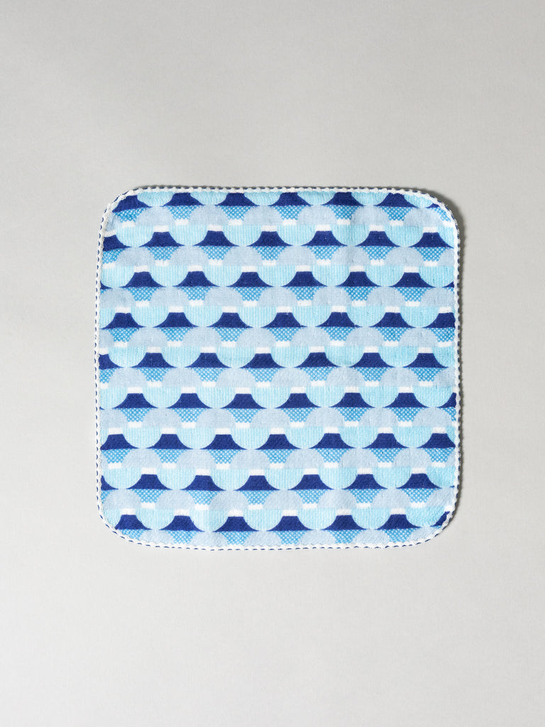 Haikara Little Handkerchief Pattern, Fuji Blue