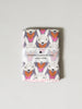 Haikara Little Handkerchief, Pink Bunny