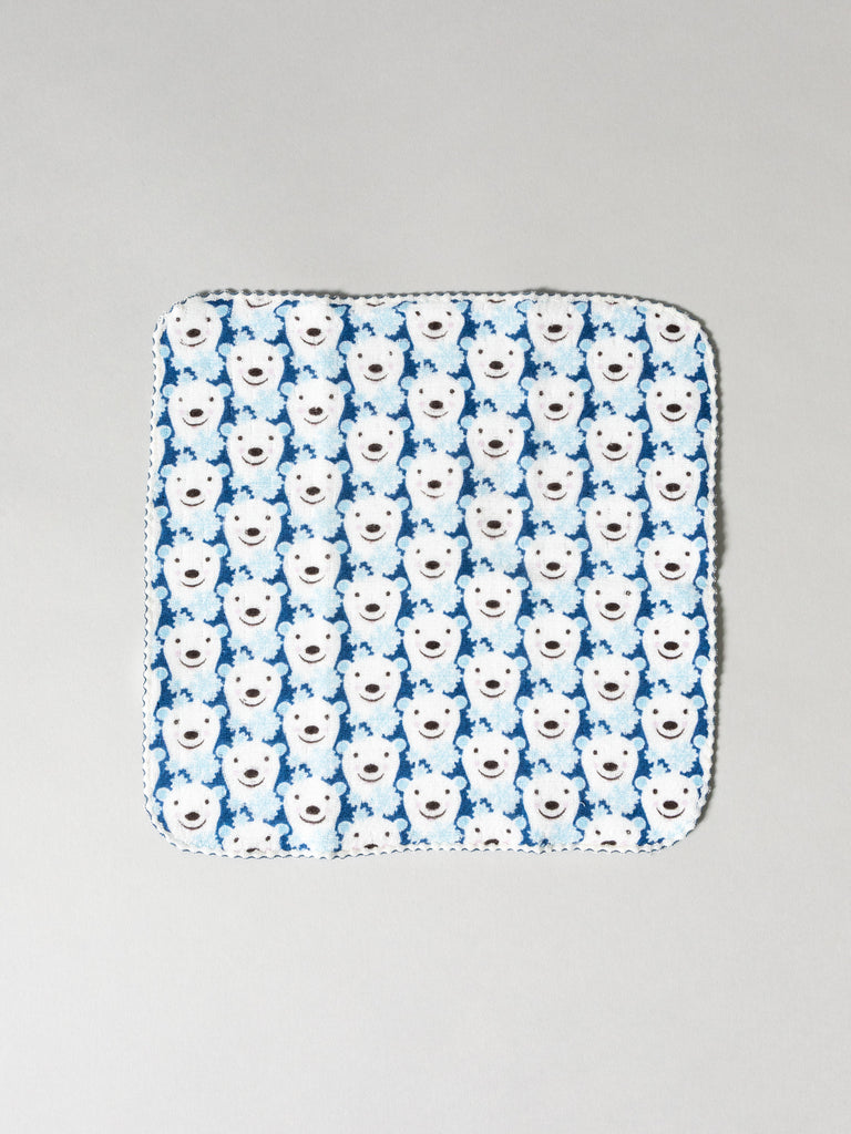 Haikara Little Handkerchief Polar Bear, Blue