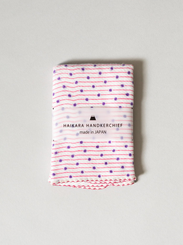 Haikara Little Handkerchief Pattern, Sudare Pink