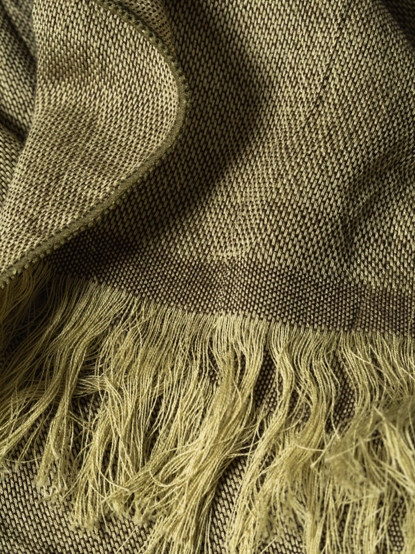 Haolu Cotton Wool Stole, Moss
