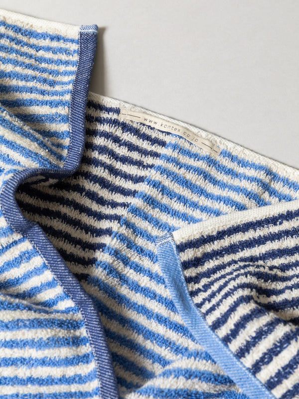 Hemp Stripe Towel, Blue