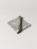 Lattice Linen Towel, Ice Grey