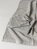 Lattice Linen Towel, Ice Grey