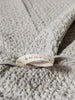Lattice Linen Towel, Ice Grey