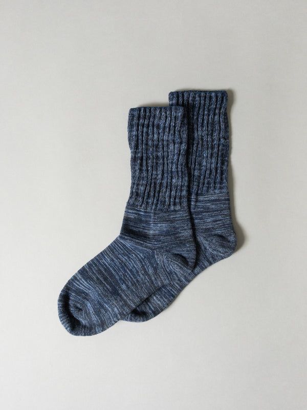 Mekke Socks, Heather Navy