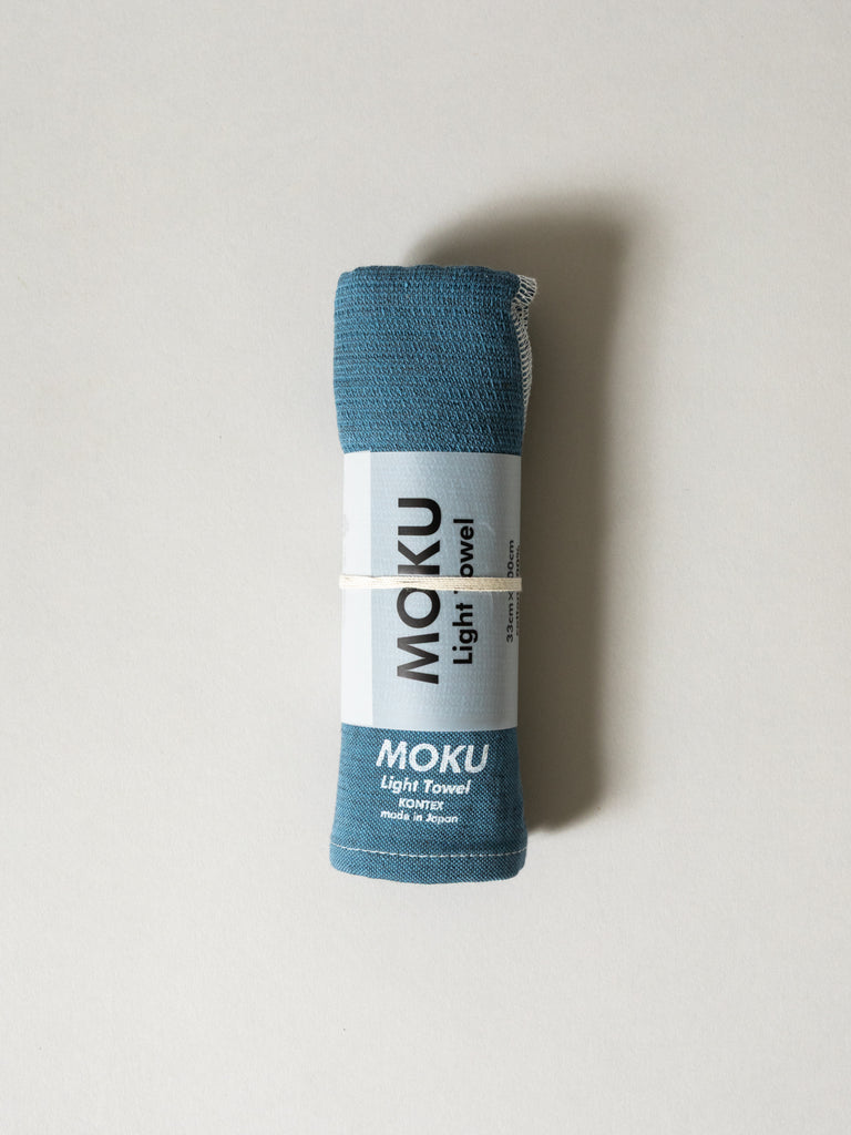 Moku Light Towel, Turquoise Blue