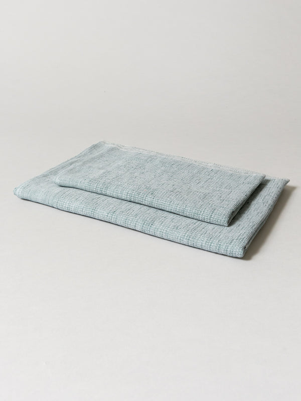 Moku Linen Light Towel, Green