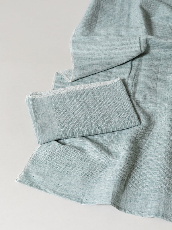 Moku Linen Light Towel, Green