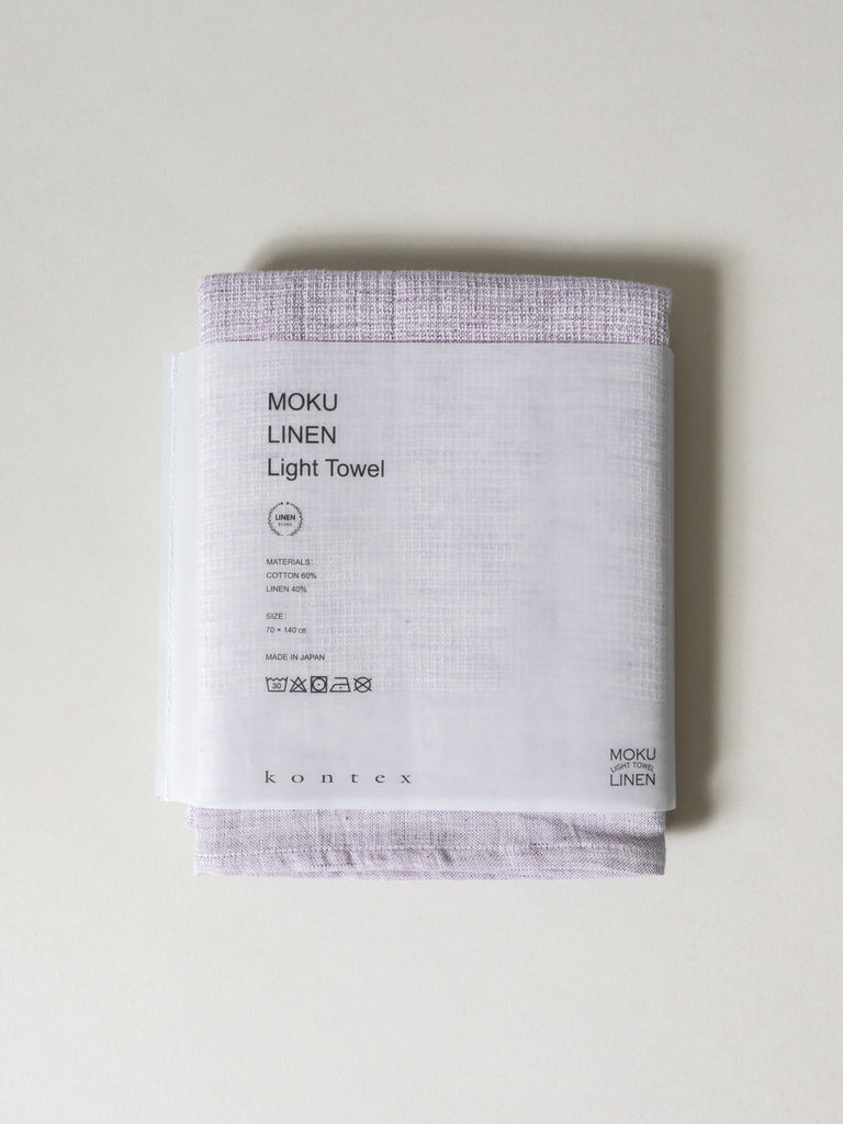 Moku Linen Light Towel, Purple