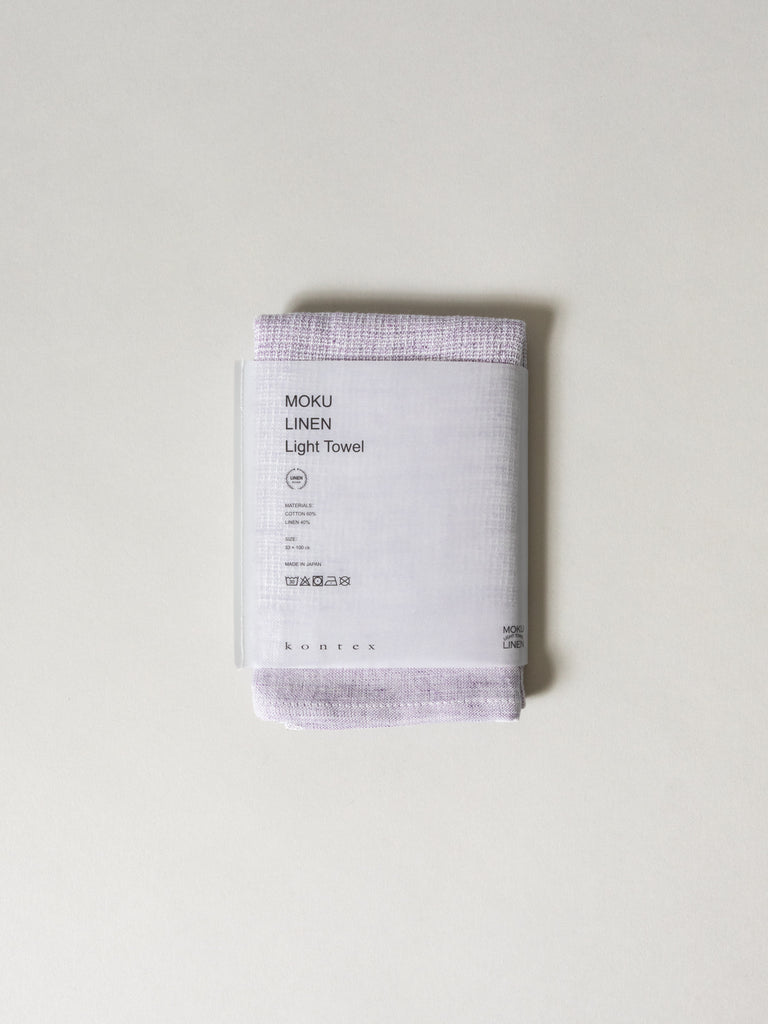 Moku Linen Light Towel, Purple